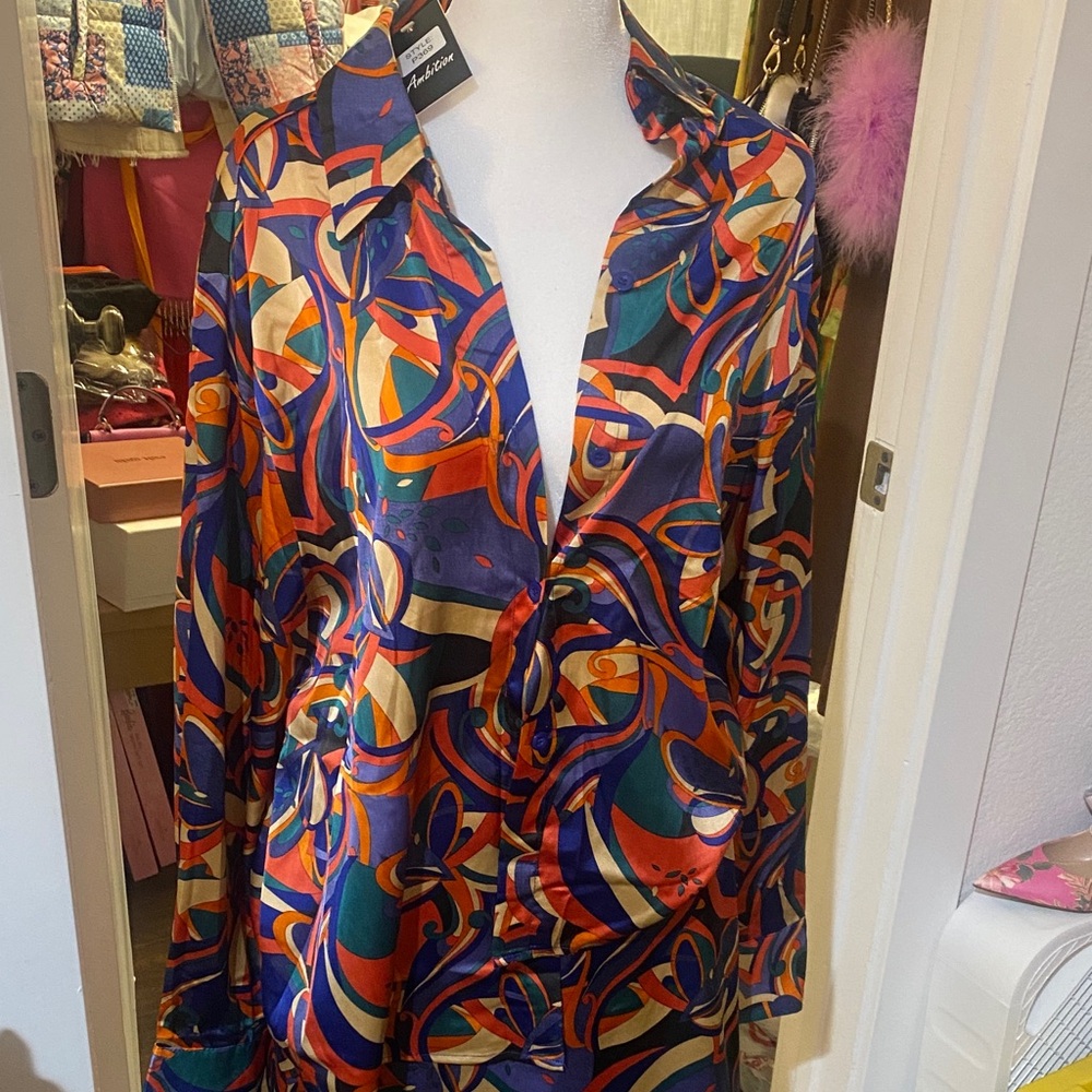 Multicolor Abstract Women's Matching Set NWT โค๏ธ๐ - Picture 5 of 6